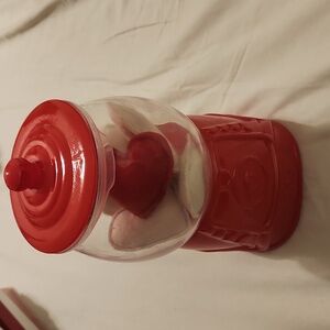 Bullseye playground valentine gumball jar and heart filler